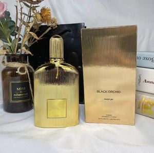Высококачественные ароматические духи для женщин и мужчин, духи золотого и черного цвета орхидеи, 100 мл, парфюмированная вода, стойкий запах, серый ветивер, духи, одеколон, натуральный спрей-дезодорант