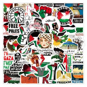 50st No Repeat Free Palestina Stickers Blandade telefonfodral Bagage Vattentäta dekalbulkpartier