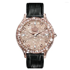 Wristwatches Fashion Large Dial Watch Women's Round Pointer Quartz Movement Wrist Trend Atmosphere Ladies