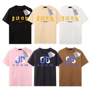 Mens Designer T-shirt lyx varumärke ba t skjortor män kvinnor kort ärm t skjortor sommar kausal tees hip hop streetwear tops shorts kläder kläder olika färger-18