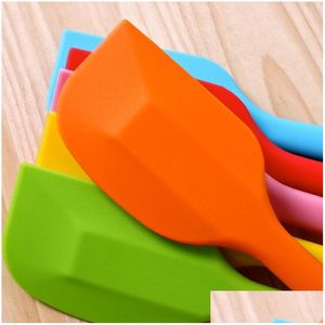 Arts And Crafts Wholesale- High Quality Sile Cream Spata Baking Oil Brush Mixing Shovel Butter Knife Flour Scrapers Soap Tools Kitch Dhjly