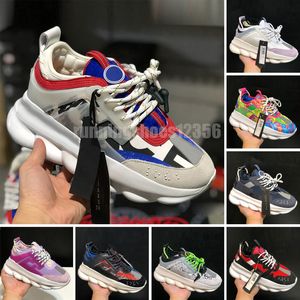 Tasarımcı Ayakkabı Zincir Reaksiyon İtalya Sıradan Ayakkabı Yansıtıcı Spor Ayakkabıları Erkekler Kadın Süet Süet Leaopard Üçlü Siyah Benekli Oklar Ekose Eğiticiler36-47
