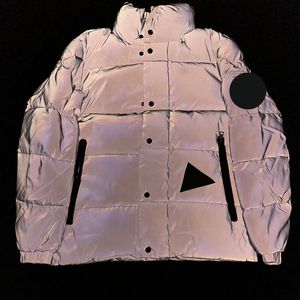 2023 Mens Puffer Jacket broderad Badge Luminous Keep Warm Winter Jacket Men lyxig Down Jacket Storlek 1/2/3/4/5