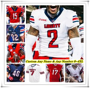 Maglia Liberty Flames College Football Kaidon Salter Quinton Cooley Billy Lucas Aaron Bedgood CJ Daniels Treon Sibley Jerome Jolly Jr Kendy Charles Bentley Hanshaw