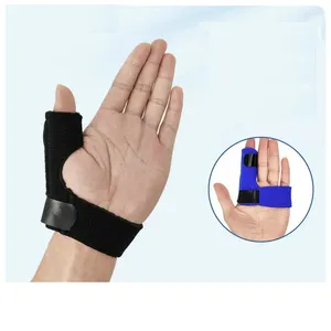 Supporto per il polso 2 pezzi Protezione per le dita Fissazione del pollice Stecca Tendine Guaina Ceppo per dito Bendaggio articolare Traspirante Mani Regolabile
