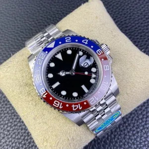 Clean GMT M126710blro-0001 AAAAA 5A Качество 1:1 Часы SuperClone 40 мм Мужские сапфировое стекло с зеленой коробкой Автоматические механические часы 3285 Часы Jason007