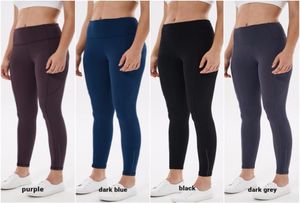 Yoga Leggings Designer L19021 Mulheres Meninas Calças Longas Correndo Leggings Senhoras Casual Yoga Outfits Adulto Sportswear Exercício Fitness3157492