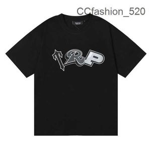 Trapstar Mens T Shirt Short Sleeve Printed 3D strój Chenille Black Cotton London Streetwear S-XL N07O