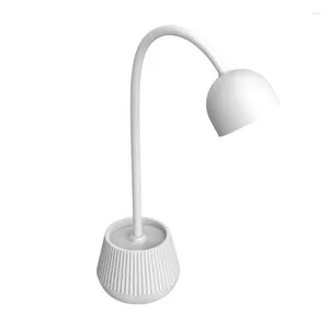 Essiccatori per unghie Lampada LED UV Mini essiccatore a forma di loto ruotabile per flash a collo di cigno polacco Luce ad asciugatura rapida per la casa