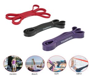 Tomshoo 3 pçs faixas de resistência equipamentos fitness ginásio treinamento muscular látex natural fitness elástico puxar para cima yoga loop1875179