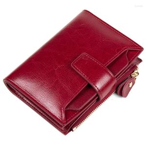 Wallets Genuine Leather Women Wallet And Purses Coin Purse Female Small Portomonee Walet Lady Perse For Girls Money Bag Cartera Mujer