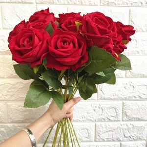 Decorative Flowers Simulation Roses Fake Flower Wedding Party Decoration Valentine's Day Present Home Artificial