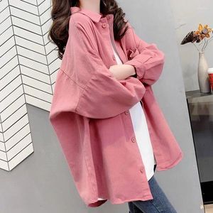 Women's Blouses Retro Long Sleeved Shirt For Women 2023 Spring Autumn Loose Fashionable Mid Length Selling Product Blouse Korean Style Top