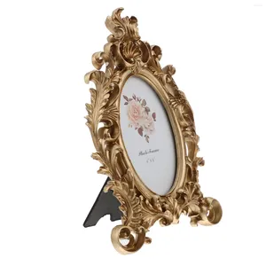 Frames Oval Po Frame Wedding Table Decorations Decorative Picture Metal Holder Resin Holders