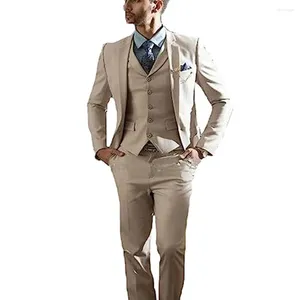 Men's Suits 3-piece Single-breasted Slim Fit Wedding Groomsmen Custom-made Dresses Boy Infant Suit Jackets Elegant Male Man Full