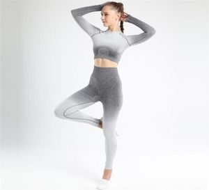 Gym Set Women Fitness Yoga Set Women Gym Clothes Workout Clothes For 2 Piece Set Ropa Deportiva de Mujer Moda 20208743747