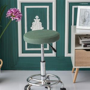 Cadeira cobre fezes redonda barra capa almofada slipcover barstool slipcovers vaidade cozinha mesa lavável estiramento elástico