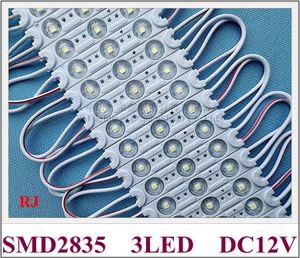 com lente PCB de alumínio Módulo de luz LED Injeção Módulo de luz Super LED para letra de canal de sinal DC12V 60mm * 11mm * 6mm SMD 2835 3 LED 1.2W