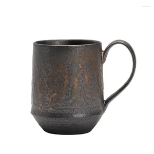 Canecas Simples Xícara de Cerâmica Chá da Tarde Café Retro Punho de Madeira Caneca Japonesa Stoare Água