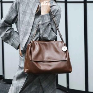 Abendtaschen Herbst Luxus Leder Frau Mode Ketten Geldbörsen Schulter Handtasche Chic Dame Große Shopper Tote Schwarz 2023