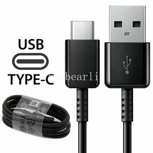 Cabo de carregamento rápido de dados 1,2M 4FT tipo c USB-C para Samsung Galaxy S10 S8 Note 10 S20 Huawei Letv