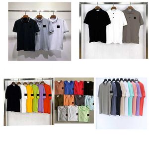 Designer Mens Polo Camisetas Casual Moda Puro Algodão Bordado Preto e Branco Azul Multi-cor Mens e Mulheres T-shirt Tamanho M-2XL