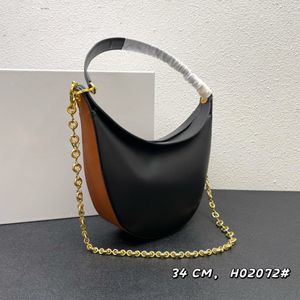 Designer Luxus Luna Hobo Umhängetaschen Halbmond Hobo Taschen H02072 mit Kette und Riemen und Staubbeutel Heißer Verkauf Gute Qualität