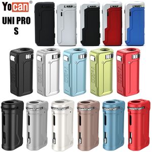 Original Yocan UNI Pro S Batterie Vorheizen Mod 650 mAh Batterien Einstellbare Spannung Mod E Cigs Zerstäuber Vape Stifte mit Typ C Ladegerät