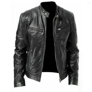 Racing Jackets Men Leather Jacket 2023 Arrival Spring And Autumn Slim Zipper Male Motorcycle Split Teenager Boy