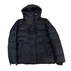 Fashionable Men's Warm Down Jacket medelålders män downs laddar jackor avslappnad mångsidig förtjockad vindtät ärm skidrock s s s