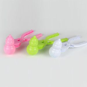 Decorazioni natalizie Inverno Plastica Creatore di palle di neve Clip per bambini Sabbia per esterni Stampo per palle di neve Giocattoli Pupazzo di neve Giocattolo per bambini SCIE999