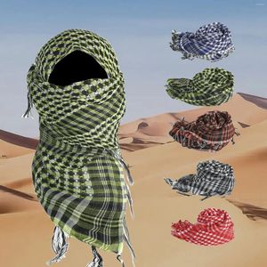 Scarves Wholesale 10pcs Sports Outdoor Arabic Headband Men SquareTactical Scarf Keffiyeh Military Fans Turban Man