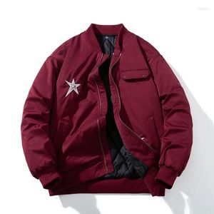 Giacche da uomo Autunno e inverno Carattere gotico Ricamo Capispalla Cappotti Marrone Bomber Uomo Donna Con cappuccio Streetwear Jaqueta Feminina