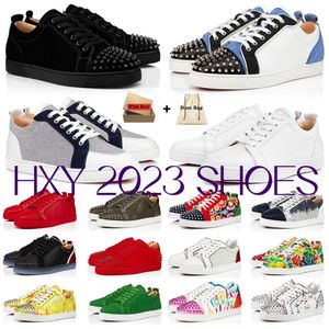 Red Bottoms Luxury Designers Mens Casual Shoes Womens Fashion Sneakers Designer Shoes Low Black White Cut Leather Splike tripler Vintage Luxury Trainers