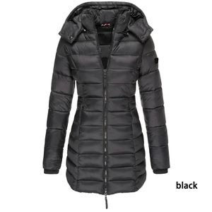 LL new women's cotton-padded jacket women's medium long slim-fit cotton-padded jacket warm down yoga jacket