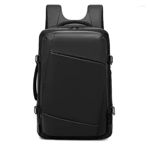 Backpack Waterproof Fashion Men USB ładowanie S 15,6 cala torba laptopa Podróż biznesowa Mężczyzna Mochila 2024