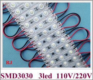 Modulo luce LED 220V / 110V per lettera segnaletica 1.8W 220lm SMD 3030 3 led IP65 63mm*13mm sigillo ad ultrasuoni Super luminoso senza bisogno di trasformatore