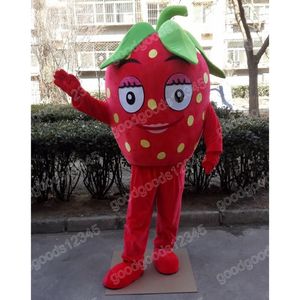 Jul Strawberry Mascot Costumes Halloween Fancy Party Dress Cartoon Character Carnival Xmas Advertising Birthday Party Costfit