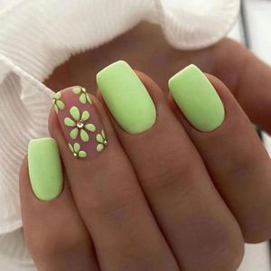 Unhas Falsas Francesas Destacáveis Cobertura Completa Falso Nials Long Square Nail Tips Mulheres Meninas