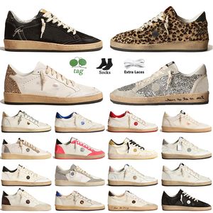 Luxury Designer Golden Shoes Erkek ve kadın ayakkabıları Woman Men Never Stop Dreaming Platform Sneakers