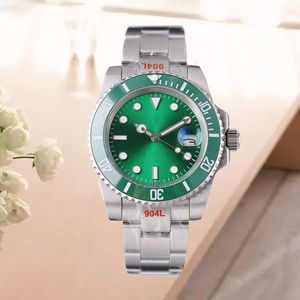 Sub Styke Designer Mens Relógios Greean Dial Bezel Automático Mecânico Moda Relógios 40mm Estilo Clássico Aço Inoxidável À Prova D 'Água Safira Luminosa Uhr Dhgate