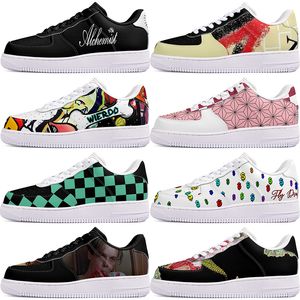 Diy Shoes Winter Fashion Autumn Mens Leisure Shoes One For Men Women Platform Casual Sneakers Classic White Black Cartoon Graffiti Trainers Outdoor Sports 13340