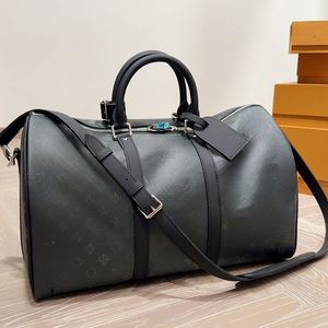 2024 Classic men's tweed cowhide Letters Ing Check handbag Shoulder Strap Handbag Designer Airport Travel Men's Fitness Bag Yoga Sports Bag Crossbody bag