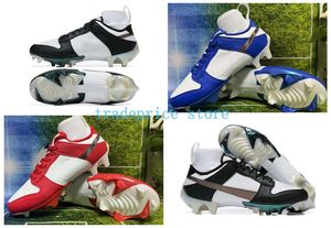 Football Cleats Panda American Foot ball Shoes Kids Edge Boots Mens Youth Boys Soccer Cleat Black White Chicago Big Sock Crampon Game Royal Crampons FG Boot 6.5Y-11 39-45