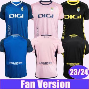 23 24 Maglie da calcio da uomo Real Oviedo JIMMY S. CAZORLA BORJA CAMARASA HUGO ALEMAO SEOANE SEBAS MOYANO PAULINO ROMARIO Home Away 3rd Maglie da calcio