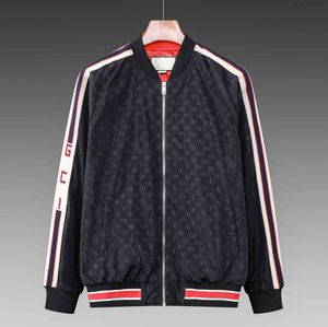 2024SS MENS 디자이너 후드 재킷 windbreaker 스포츠웨어 새로운 봄 가을 캐주얼 재킷 의류 지퍼 칼라 격자 무늬 인쇄 슬림 재킷 m-xxxxl