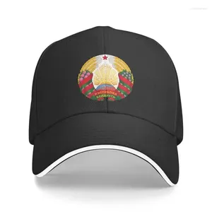 Berets moda unisex emblema nacional da bielorrússia boné de beisebol adulto ajustável pai chapéu homens mulheres esportes