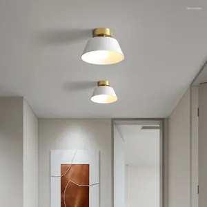 Taklampor Nordiska kreativa E27 -lamphållare ledde gångskorridor balkong garderob modern minimalistisk entré loft