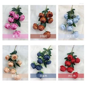 Decorative Flowers Exquisite Peony Simulation Flower: Perfect Artificial Flower Decoration For A Touch Of Elegance In Your Space