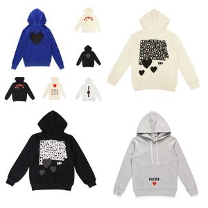 2023 Męskie bluzy Bluzy Kobiety zamek błyskawiczny bluza Commes Cardigan des Small Heart Hoodie Garcons Standard i polar Y38